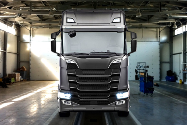 Установка топливного бака к полуприцепу Scania на 600 л